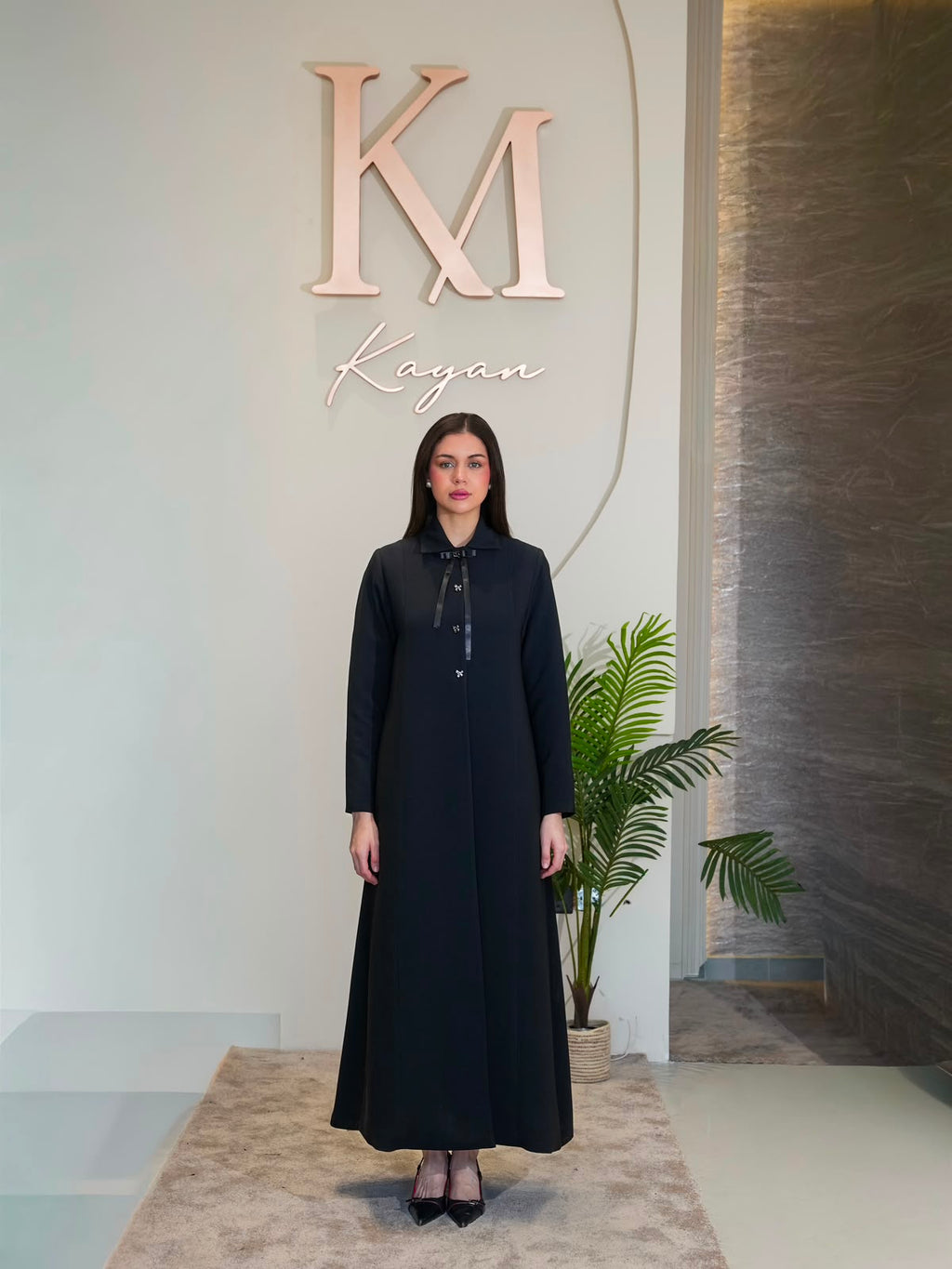 abaya with tie