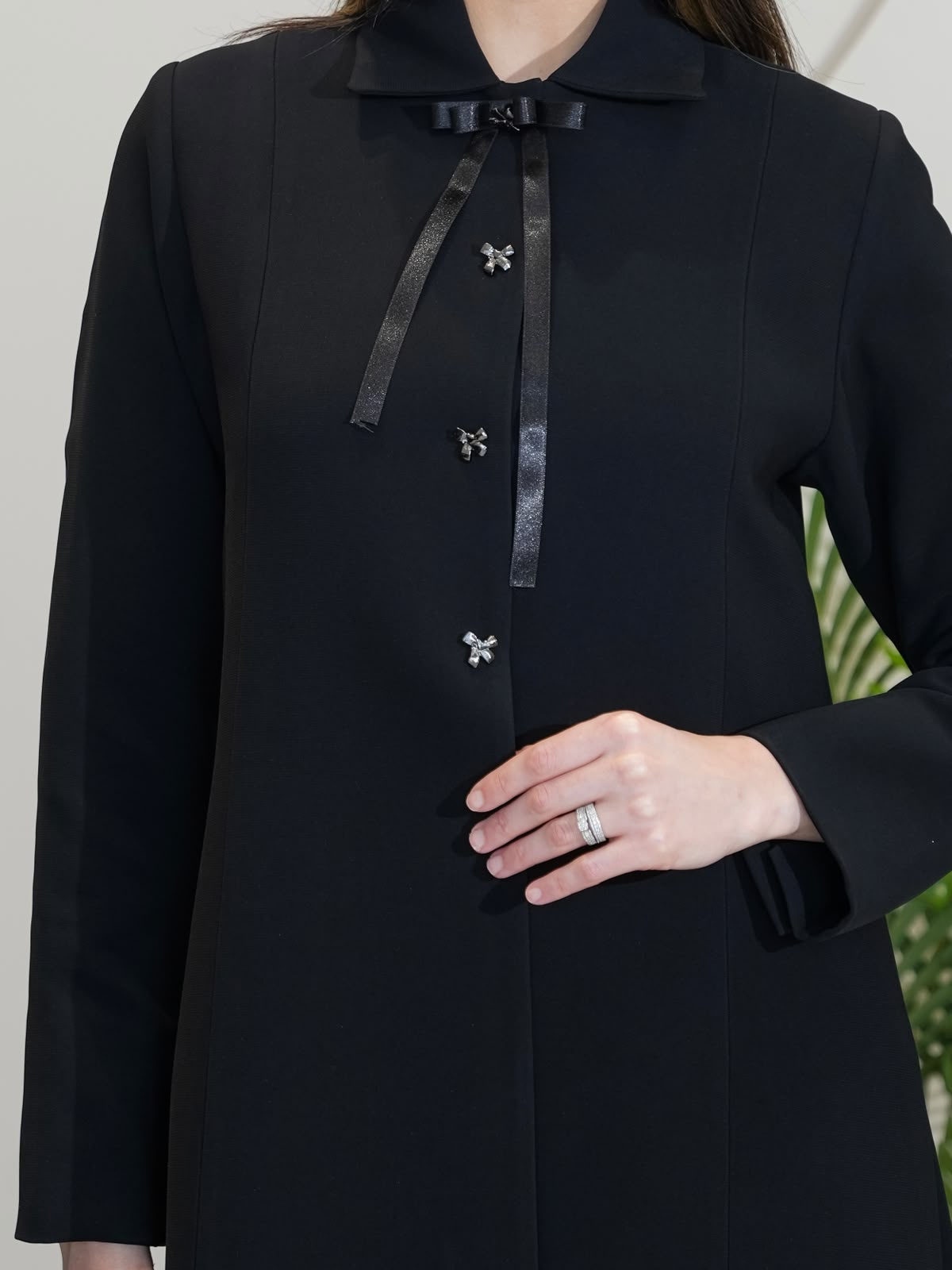 abaya with tie