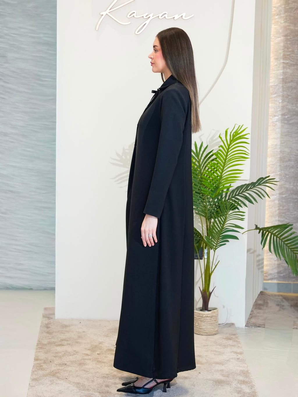 abaya with tie